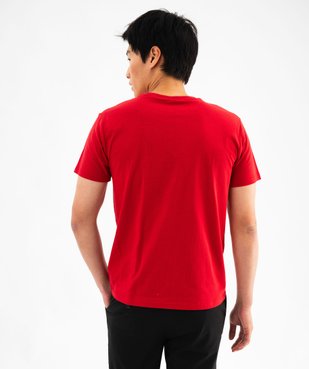 Tee-shirt manches courtes avec message humoristique homme vue3 - GEMO (HOMME) - GEMO