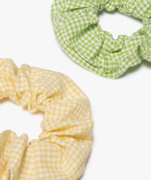Chouchous pour les cheveux fille à motif vichy (lot de 2) vue3 - GEMO (ACCESS) - GEMO