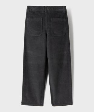 Pantalon straight velours garçon vue3 - GEMO (ENFANT) - GEMO