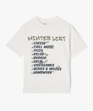 Tee-shirt humoristique à message garçon vue1 - GEMO (JUNIOR) - GEMO