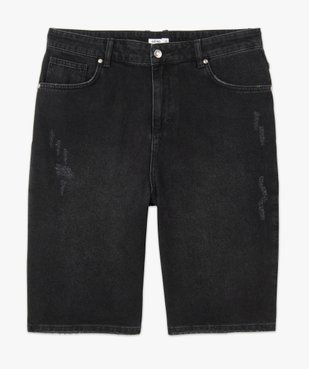 Bermuda en jean pour homme effet patiné vue4 - GEMO (HOMME) - GEMO