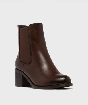 Boots Chelsea zippées à talon haut femme - Valentina Baldano vue2 - VALENTINA BALDA - GEMO