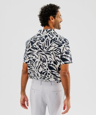 Chemise à manches courtes imprimée homme vue3 - GEMO (HOMME) - GEMO