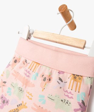 Pantalon en maille imprimé évolutif bébé vue2 - GEMO(BB COUCHE) - GEMO