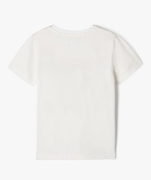 Tee-shirt à manches courtes avec inscription colorée garçon vue3 - GEMO (ENFANT) - GEMO