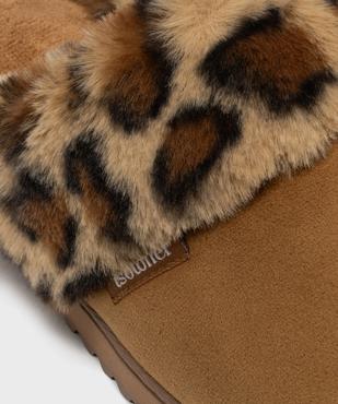 Chaussons mule avec fourrure imitation femme - Isotoner vue6 - ISOTONER - GEMO