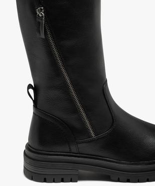 Bottes esprit biker à semelle crantée femme vue6 - GEMO (CASUAL) - GEMO