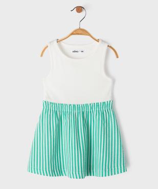 Robe avec haut débardeur et jupe évasée bébé fille vue1 - GEMO(BEBE DEBT) - GEMO