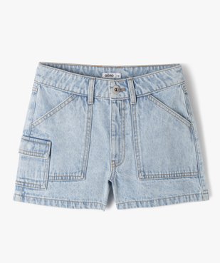 Short en jean multi-poches fille vue1 - GEMO 4G FILLE - GEMO