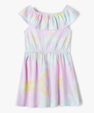 Robe fille tie-and-dye avec col volanté vue3 - GEMO (ENFANT) - GEMO
