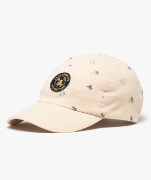 Casquette bébé garçon en gaze de coton imprimée - LuluCastagnette vue1 - LULUCASTAGNETTE - GEMO