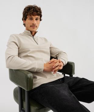 Sweat col camionneur homme - Kensington vue1 - KENSINGTON - GEMO