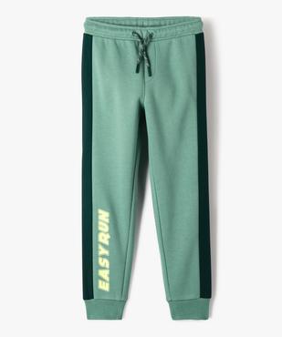 Pantalon de jogging avec bandes contrastantes garçon vue1 - GEMO (ENFANT) - GEMO