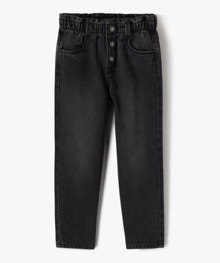 Jean slouchy à taille haute ajustable fille vue1 - GEMO (ENFANT) - GEMO
