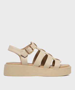 Sandales compensées multi-brides femme - 5 Miles vue1 - 5 MILES - GEMO