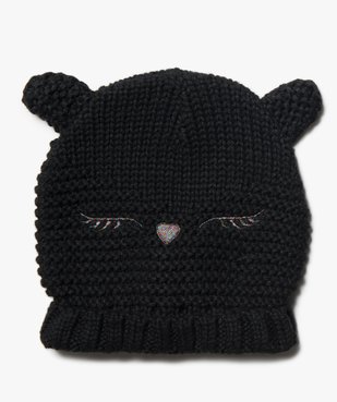 Bonnet fille avec oreilles de chat vue1 - GEMO 4G FILLE - GEMO