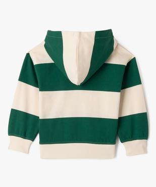 Sweat à capuche douillet imprimé garçon vue4 - GEMO (ENFANT) - GEMO