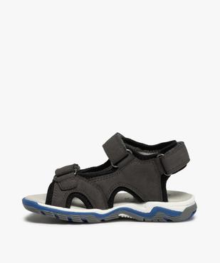 Sandales sport garçon multi-matières à brides scratch  vue3 - GEMO (ENFANT) - GEMO