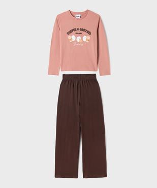 Pyjama en coton fille - Molang vue1 - MOLANG - GEMO