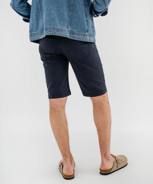 Bermuda staight en coton stretch homme vue3 - GEMO 4G HOMME - GEMO