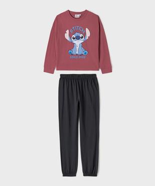 Pyjama bicolore avec motif Stitch fille - Disney vue1 - LILO & STITCH - GEMO