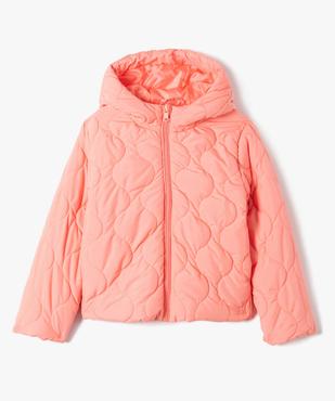 Blouson fille à capuche en matière matelassée vue2 - GEMO 4G FILLE - GEMO