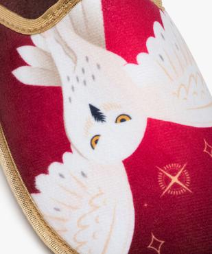 Chaussons femme mules en velours imprimé – Harry Potter vue6 - HARRY POTTER - GEMO