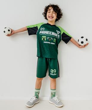 Tee-shirt de sport manches courtes imprimé garçon - Minecraft vue5 - MINECRAFT - GEMO