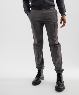 Pantalon jogger coupe cargo avec taille ajustable homme vue2 - GEMO (HOMME) - GEMO