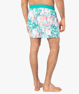 Short de bain homme à motifs exotiques vue3 - GEMO (PLAGE) - GEMO