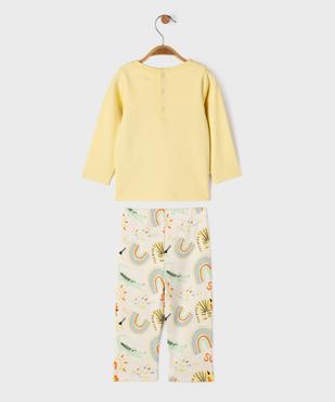 Pyjama 2 pièces en coton à motif animaux sauvages bébé vue8 - GEMO 4G BEBE - GEMO