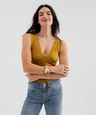 Débardeur en viscose double porté femme vue1 - GEMO 4G FEMME - GEMO