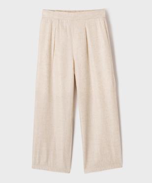 Pantalon large élégant en lin et viscose pailleté fille vue4 - GEMO (ENFANT) - GEMO