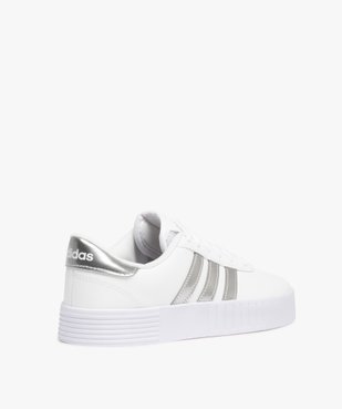 Baskets femme à bandes métallisées – Adidas Courtbold vue4 - ADIDAS - GEMO