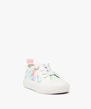 Baskets fille en toile effet tie and dye  vue3 - GEMO 4G FILLE - GEMO