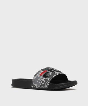 Mules de piscine à bandeau camouflage garçon  - Fila vue2 - FILA - GEMO