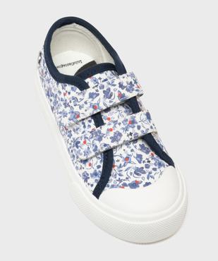 Tennis en toile fleurie à scratch et bout couvert fille - LuluCastagnette vue5 - LULUCASTAGNETTE - GEMO