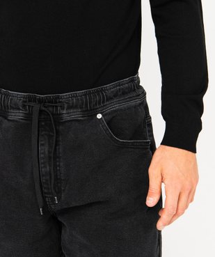 Jean Wide Legs avec taille élastique homme vue5 - GEMO 4G HOMME - GEMO