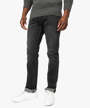 Jean homme straight stretch 5 poches vue1 - GEMO