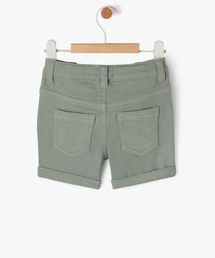Short slim uni en toile extensible bébé garçon vue4 - GEMO(BEBE DEBT) - GEMO
