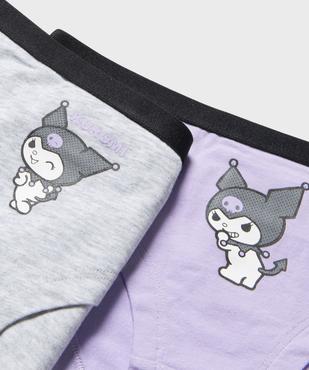 Shorty en coton stretch imprimé Kuromi fille - Hello Kitty (lot de 3) vue2 - HELLO KITTY - GEMO