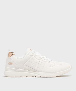 Baskets basses aspect veloutée lavables en machine femme - Skechers vue1 - SKECHERS - GEMO