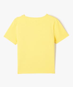 Tee-shirt à manches courtes avec ouverture sur l’épaule fille vue3 - GEMO 4G FILLE - GEMO