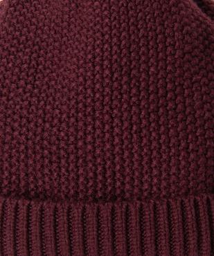 Bonnet en maille fantaisie doublé polaire homme vue3 - GEMO 4G HOMME - GEMO