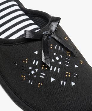 Chaussons mules avec détails féminins vue6 - GEMO(HOMWR FEM) - GEMO