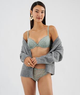 Soutien-gorge corbeille en dentelle à armatures vue3 - GEMO(HOMWR FEM) - GEMO