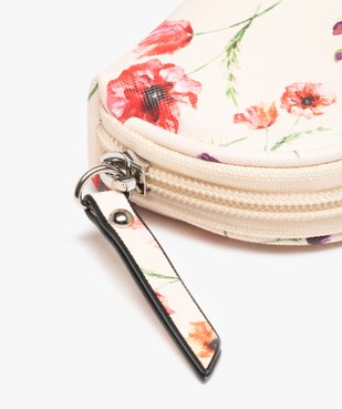 Porte-monnaie femme zippé et fleuri vue2 - GEMO (ACCESS) - GEMO