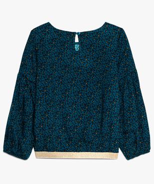 Blouse fille avec motifs léopard et bas élastiqué pailleté vue2 - GEMO (ENFANT) - GEMO