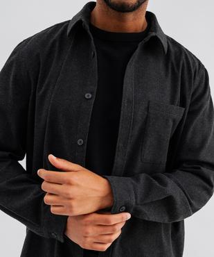 Chemise manches longues en flanelle homme vue3 - GEMO (HOMME) - GEMO