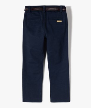 Pantalon en toile avec ceinture garçon - LuluCastagnette vue4 - LULUCASTAGNETTE - GEMO